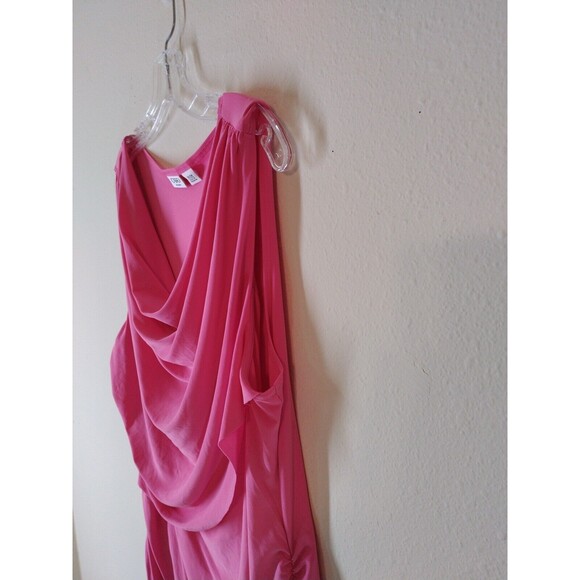 Cato Women's Shirt 18/20 W Barbie Pink Layered Sleeveless Stretch Tunic - Picture 4 of 12